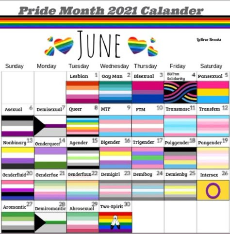 Pride Month Calendar 2024, Genderfaun Flag, Pride Month Crafts, Pride Calendar, Pride Month Calendar, Abrosexual Flag, Cute Couple Tattoo Ideas, Cute Couple Tattoo, Matching Tattoos For Couples