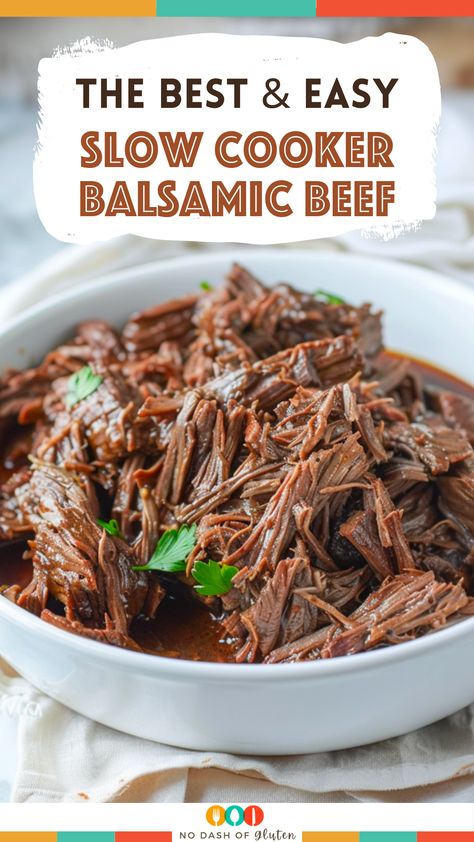 Roast Beef Crock Pot Recipes Slow Cooker Balsamic Vinegar, Crockpot Balsamic Beef, Pot Roast Crock Pot Recipes Balsamic, Balsamic Beef Roast, Effortless Balsamic Beef Delight, Moose Meat Recipes Slow Cooker, Balsamic Beef Slow Cooker, Meat For A Crowd Main Courses, Beef For A Crowd