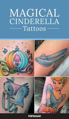 Are you a Disney lover? You need to see these Cinderella tattoos — you'll definitely be inspired! Cinderella Bird Tattoo, Cinderella Tattoo Ideas, Cinderella Tattoos, Cinderella Tattoo, Niece Tattoo, Disney Tattoo Ideas, Tattoos Disney, Tattoo Disney, Disney Sleeve