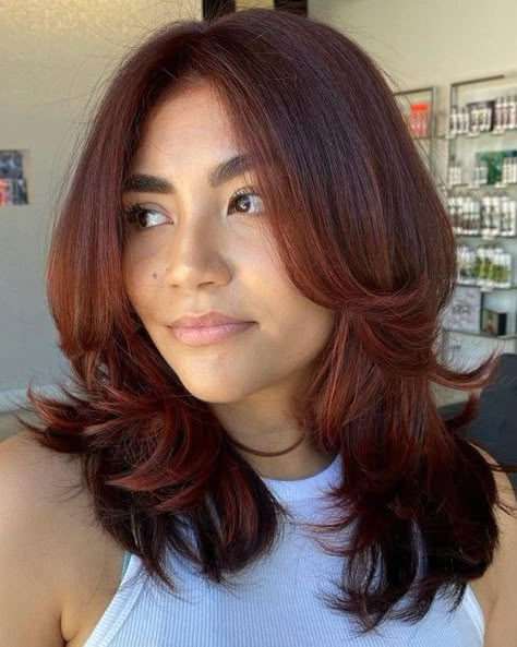 Shoulder-Length Haircut with Face-Framing Layers Women With Bob Hair, Thick Bob Haircut, Mid Haircuts, Angled Hair, Haircut Inspo, Midlength Haircuts, Short Layered Haircuts, Shoulder Length Hair Cuts, Haircuts Straight Hair