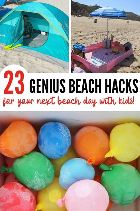 Beach Day With Kids, Beach Trip Tips, Beach Day Hacks, Beach Life Hacks, Beach Vacation Tips, Beach Snacks, Beach Vacation Packing, Beach Hacks Clever Ideas, Beach Hacks Kids