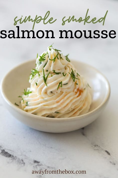 Try making this smoked salmon mousse recipe made with fresh ingredients like cream cheese, heavy cream, lox, dill and lemon juice. Make it as a delicious appetizer or snack! Salmon Mousse Recipe, Salmon Mousse Recipes, Lox Recipe, Smoked Salmon Mousse, Using Cream Cheese, Salmon Mousse, Smoked Salmon Spread, Salmon Dill, Smoked Salmon Appetizer