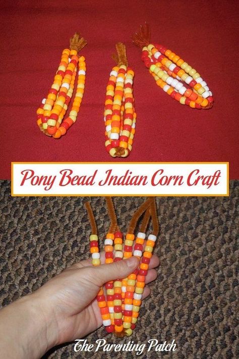 From the beginning of fall through Thanksgiving, I decorate my home with autumn-themed decorations and crafts. Learn how to make Indian corn using pipe cleaners and pony beads. Indian Corn Craft, Corn Craft, Beginning Of Fall, Homeschool Activity, November Crafts, Pony Bead Crafts, Indian Corn, Themed Decorations, Thanksgiving Crafts For Kids