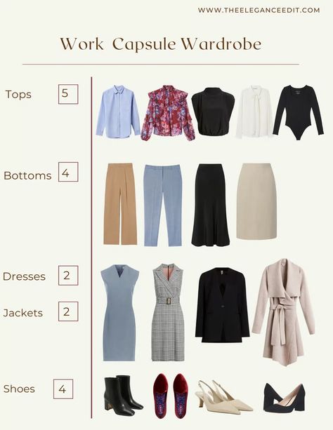 Finally, a Work Capsule Wardrobe That’s Chic & Comfy Women Over 50 Haircuts, Work Wardrobe Capsule, Over 50 Haircuts, Office Capsule Wardrobe, Building Steps, Work Capsule Wardrobe, Office Capsule, Office Outfit Ideas, Elegant Office Wear