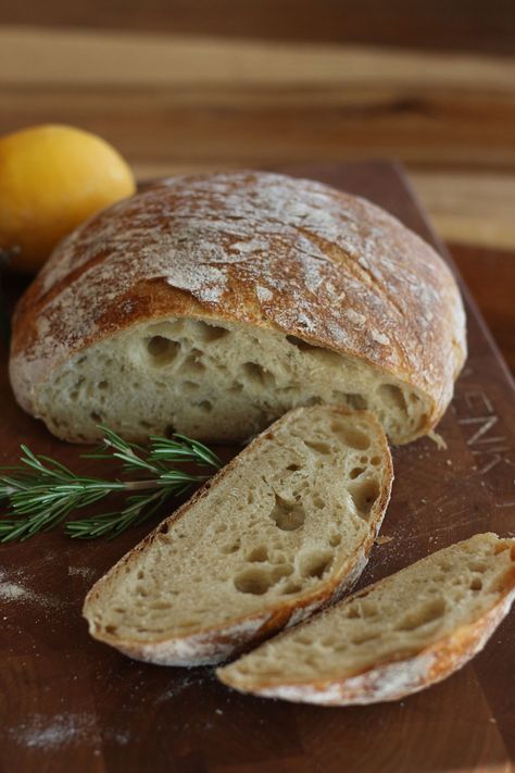 Lemon Rosemary Sourdough Bread - Cultured Food Life Rosemary Sourdough Bread, Rosemary Growing, Plant Rosemary, Rosemary Sourdough, Make Sourdough Bread, Cultured Food, Sourdough Bread Starter, Homemade Sourdough Bread, Sourdough Starter Recipe