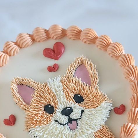 Dog Themed Birthday Cake Ideas, Corgi Party Theme, Corgi Cake Ideas, Corgi Cupcakes, Corgi Birthday Cake, Corgi Birthday Party Theme, Puppy Themed Birthday Cake, Teen Cake Ideas, Dog Theme Cake