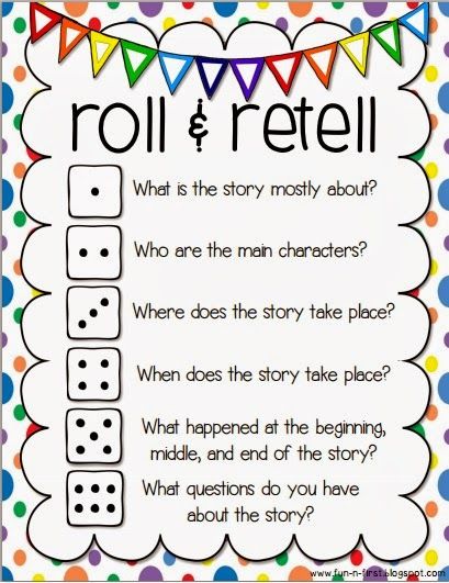 An Apple For The Teacher: Roll and Retell - Building Summarizing, Communication, and Writing Skills Whole Brain Teaching, 3rd Grade Reading, 2nd Grade Reading, First Grade Reading, Teaching Literacy, Reading Intervention, Reading Workshop, Reading Program, Reading Classroom