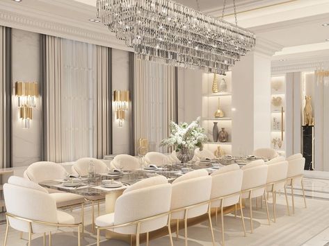 Room With Chandelier, Luxury Dining Room Decor, Room Design Luxury, Dining Room Design Luxury, Dining Room Paint, Dining Room Wallpaper, Dinning Room Design, Dining Room Colors, Dining Room Interiors