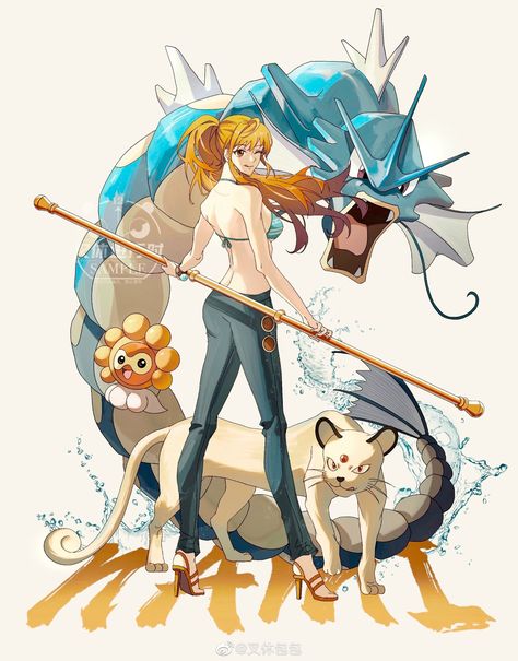 Pokemon One Piece Crossover, Pokemon Crossover Art, One Piece Pokemon Team, Pokemon X One Piece, Pokémon Crossover, One Piece Pokemon, One Piece Crossover, Pokemon Lugia, Pokemon Human Form