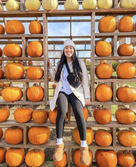 Pumpkin Patch Outfit Midsize, Fall Farm Outfit, Pumpkin Patch Photo Ideas, Aesthetic Pumpkin Patch, Momma Outfits, Pumpkin Patch Aesthetic, Pumpkin Inspo, Patch Aesthetic, Pumpkin Aesthetic