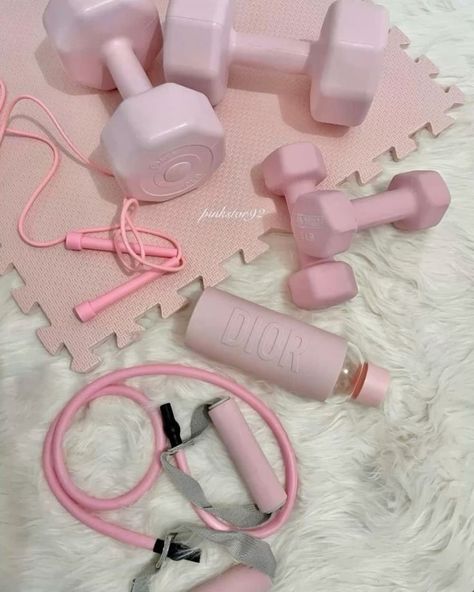 #fashion #pinkcore #coquette #2000sfashion #2000saesthetics #girlblogger #coquetteaesthetic #dollettecore #princess #moots #f4follow #Sanrio #aesthetic #justgirlythings #justagirl #2000s #girly # feminine #hellokitty #coquette #lanadelrey #inspo Workout Mood Board Aesthetic, Gym Aesthetic Pilates, Workout Girly Aesthetic, Exercise Aesthetic Pink, Pink Pilates Princess Vision Board, Aesthetic Pink Vision Board, Pink Aesthetic Self Care, Pink At Home Gym, Pink Dumbbells Aesthetic