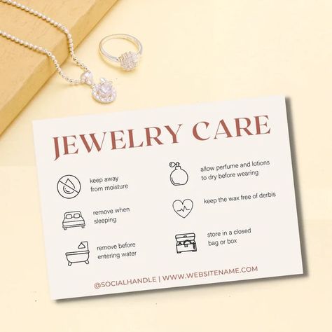 Jewelry Business Card, Jewelry Care Card, Red Garnet Earrings, Jewelry Packaging Design, Thank You Card Design, Packaging Ideas Business, Bezel Earrings, Earrings Classic, Packing Jewelry