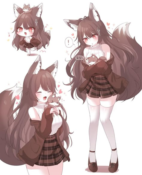 🌸 Foxplushy 🌸 【 Vtuber 】ɞ on Instagram: “Happii Foxii ♥︎ ⸝⸝ ・ Art by: @.honyang122 on Twitter! ・✿ Twitch: Foxplushy🌸 (Link in bio!) ・✿ VTuber キツネ ・✿ LIVE on Twitch 5-8pm EST - - -…” Animal Anime Characters, Female Animal Character Design, Vtuber Fanart, Cute Anime Female, Fox Vtuber, Shylily Vtuber Fanart, Character Design Art, Wolf Vtuber, Fox Oc