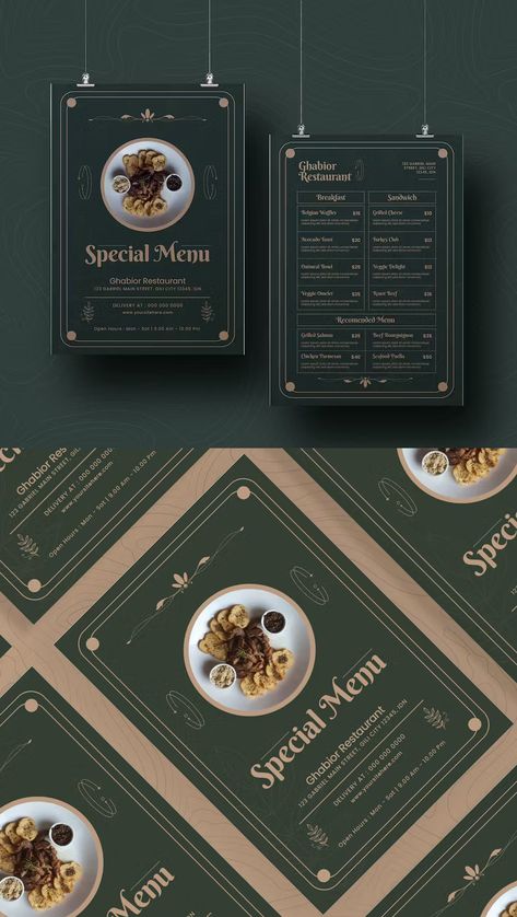 Foodies Menu Design AI, EPS, PSD Chef Special Menu Design, Restaurant Menu Card Design Creative, Menue Design Ideas Creative, Menu Front Cover Design, Menu Design Inspiration Creative, White Menu Design, Menu Card Design Restaurant, Food Menu Design Layout, Fancy Menu Design