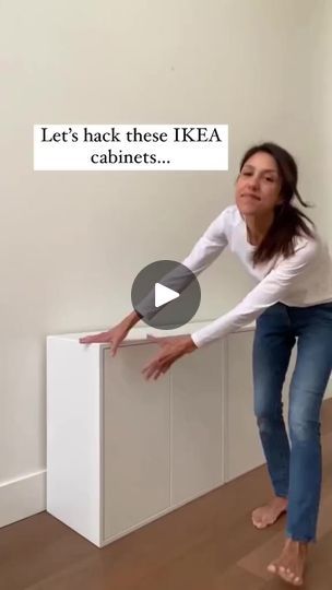 23K views · 115 reactions | IKEA EKET fluted cabinet HACK!  So easy and affordable 🤩  #diy #fyp #diyhomedecor #ikeahack #ikea #ikeahacks #diyhome #bohodecor #scandinavianstyle #furnitureflip #furnituremakeover #entryway | Roadhome | Roadhome · Original audio Ikea Cabinet Makeover Diy, Ikea Eket Tv, Eket Ikea Entryway, Eket Hack Ikea, Ikea Skruvby Hack, Ikea Entryway Hack, Ikea Vihals Hack, Mackapar Hack Ikea, Ikea Eket Hack