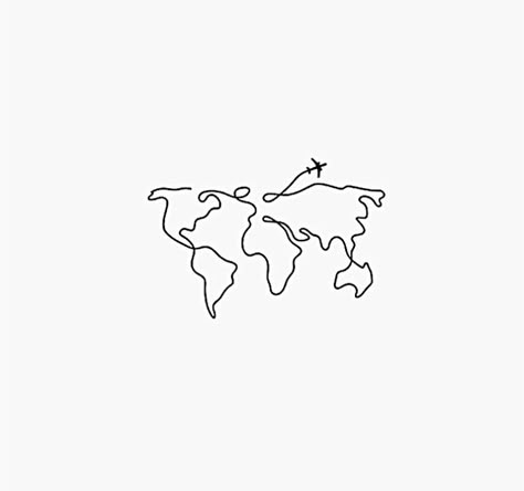 One Line Travel Tattoo, Simple Tattoos Travel, Travel Symbols Tattoo, Drawing Ideas Travel, Minimalist Travel Tattoo Men, Minimalistic Drawing Ideas, Travel Line Tattoo, Fine Line Tattoo Traveling, Travel Aesthetic Tattoo