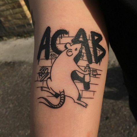 Acab Graffiti, Acab Tattoo, Latest Tattoo Design, Free Tattoo Designs, Twitter Header Pictures, Latest Tattoos, Header Pictures, Music Tattoos, Dainty Tattoos