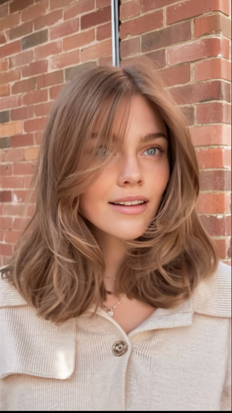 26 Trendy Mid Length Haircuts 2025: Layers, Bangs & Styles for All Hair Types Mid Length Bouncy Hair, Bouncy Mid Length Hair, Voluminous Medium Length Hair, Mid Length Hair 2024, Mid Layered Haircuts, Mid Length Hair Layers, Cute Mid Length Haircut, Mid Hair Length, Mid Length Haircut With Layers