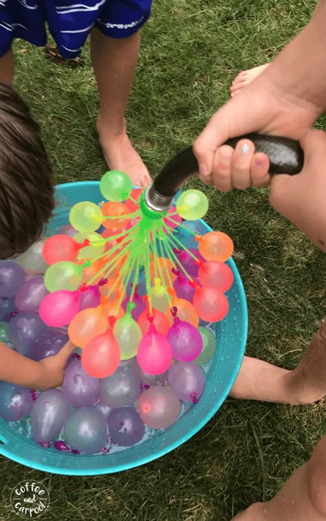 Have more fun and be a sillier mom with these 35 super fun ideas. Have a water balloon fight with your kids #waterballoon #summerfun #momlife Kids Sleepover, Summer To Do List, Fun List, Summer Backyard, Fun Sleepover Ideas, Sleepover Activities, Summer Things, Summer Fun List, Summer Plans