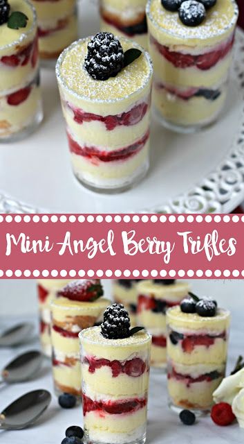 Individual Ice Cream Cups, Individual Strawberry Trifle, Fancy Desserts In A Cup, Individual Dessert Cups For Party, Trifle In A Cup Mini Desserts, Christmas Mini Triffles, Mini Fruit Desserts, Single Serve Trifle Desserts, Easy Parfait Recipes Desserts