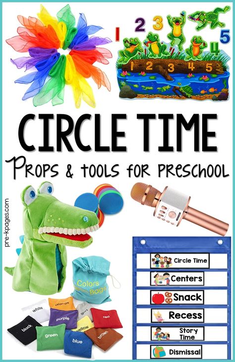 Circle Time Props, Circle Time Printables, Toddler Circle Time, Preschool Circle Time Activities, Circle Time Board, Circle Time Games, Early Childhood Program, Circle Time Songs, Pre K Pages