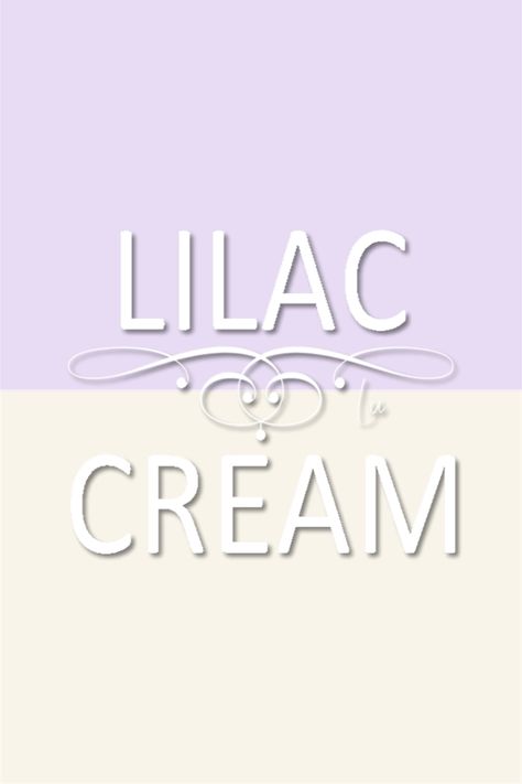 Lavender And Cream Color Palette, Lilac Palette Color Combos, Lavender Color Combinations, Lavender Branding, Lilac Palette, Beige Wall Paints, Lilac Nursery, Lilac Wall, Wall Color Combination