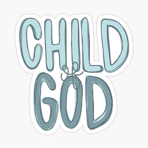 Jesus Stickers, Bible Verse Stickers, Positivity Stickers, God Sticker, Faith Stickers, Christian Stickers, Scrapbook Stickers Printable, Child Of God, Sticker Ideas