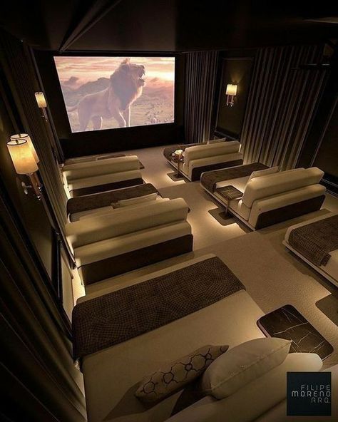 Dröm Hus Planer, Cinema Room Design, Home Theater Room Design, Theater Room Design, Home Cinema Room, At Home Movie Theater, Dream Life House, Home Theater Rooms, Home Theater Design