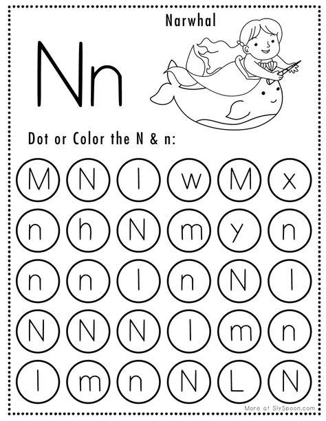 Letter N Kindergarten, Letter Nn Activities For Preschool, Preschool Letter N Activities, Letter N Worksheets For Kindergarten, Letter N Activities For Kindergarten, Letter Nn Worksheets, N Is For, Letter N Craft, Letter N Printable