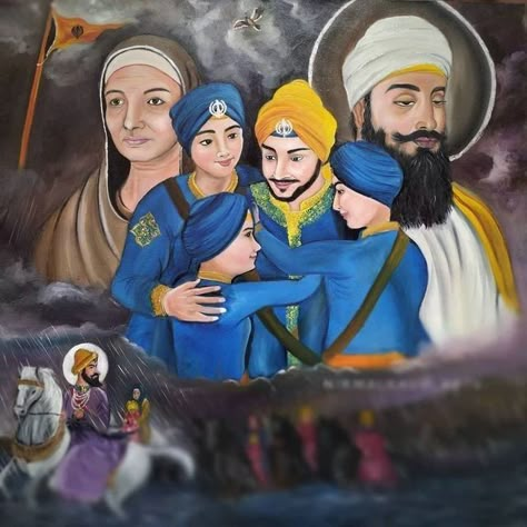 4 Sahibzade, Char Sahibzade Pics, Char Sahibzade, Chaar Sahibzaade, Harmandir Sahib Photography, Waheguru Quotes, Golden Temple Wallpaper, Guru Nanak Photo, Temple Wallpaper