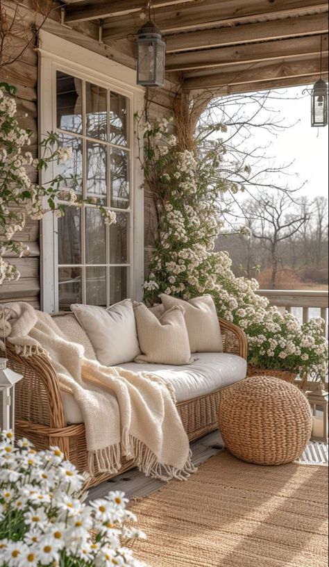 Spring Porch Decor, Interior Design Per La Casa, Design Del Prodotto, The Porch, Dream House Interior, Style At Home, Dream House Decor, Design Case, Home Fashion