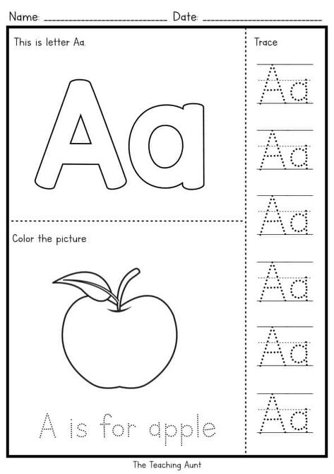 Letter Tracing Worksheets Free, Trace The Letter A Printable Worksheets, Letter A Tracing Printables Free, A Tracing Worksheets Preschool, Abc Kindergarten Worksheets, Printable Alphabet Tracing Worksheets, Tracing Letter A Worksheets Preschool, Letter Tracing For Preschool, Abc Writing Worksheets