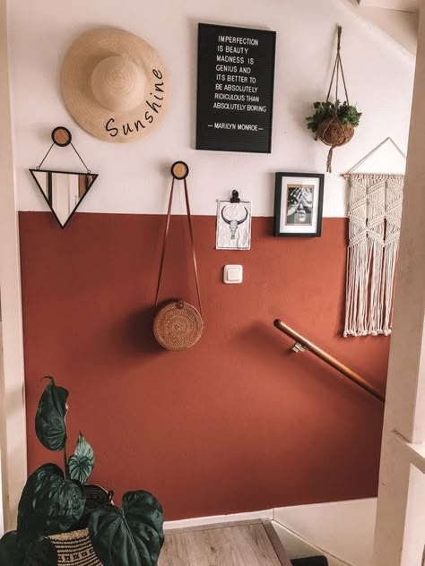 Rust Color Trend and How to Use It in Interiors | SampleBoard Rust Color Paint, Orange Accent Walls, Rust Paint, Living Room Orange, Bedroom Orange, Orange Walls, Rust Color, Wall Color, Room Colors