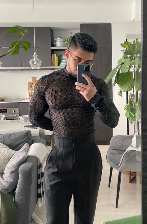 Fancy Club Outfit Men, Male Witch Aesthetic Fashion, Gay Man Fashion, Black Outfits Edgy Men, Corporate Goth Men, Gay Fashion Aesthetic, Gay Men Outfits, Mens Club Outfits, Queer Formal Wear