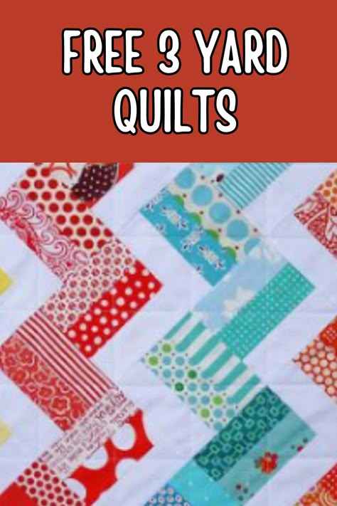 Quilt Patterns With 5 Fabrics, Beginner Quilts Free Patterns, Quick And Easy Quilts Patterns Free, 3 Yd Quilts, Easy Quilting Patterns For Beginners, Easy Queen Size Quilt Pattern Free, 3yard Quilts Free Patterns, 6 Yard Quilt Patterns Free, 3 Fabric Quilt Pattern Simple