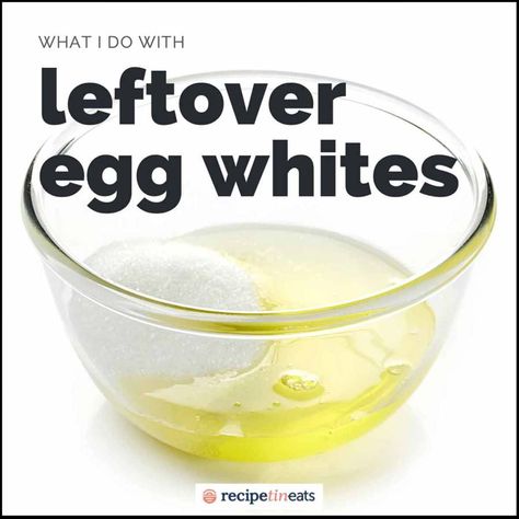 What I do with leftover egg whites Leftover Egg Whites Recipes, Freezing Egg Whites, Egg Whites Recipes, Recipe Using Egg Whites, Can You Freeze Eggs, Recipe With Eggs, Ideas With Eggs, Eggs Quiche, Egg White Protein Powder