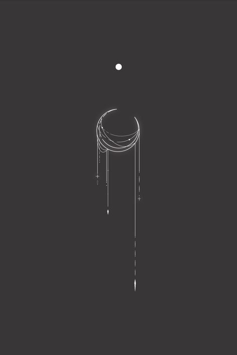 Moon Shadow Tattoo, Moonbeam Tattoo, Moon Minimalist Tattoo, Celestial Spine Tattoo, Moon Spine Tattoo, Moon Back Tattoo, Feminine Moon Tattoo, Symmetrical Aesthetic, Outer Space Tattoos