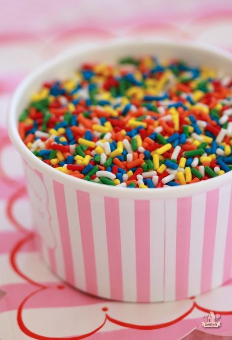 Colorful.  Rainbow.  Sprinkles. Sprinkle Photography, Cone Cupcakes Recipe, Ice Cream Cone Cupcakes Recipe, Icing Tutorials, Cone Cupcakes, Ice Cream Cone Cupcakes, Vanilla Cream Cheese Frosting, Ice Cream Sprinkles, Confetti Sprinkles