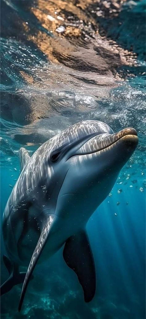 Sea Life Wallpaper, Funny Dolphin, Dolphin Images, Dolphin Photos, Dolphin Painting, Dolphin Art, Wild Animals Pictures, Beautiful Sea Creatures, Water Animals