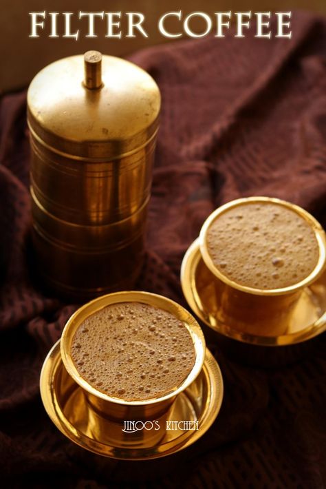 traditional south Indian filter coffee recipe  quick video : https://www.youtube.com/watch?v=uyqRok72Ehw detailed recipe: https://www.jinooskitchen.com/filter-coffee-recipe-traditional-south-indian-filter-coffee-filter-kaapi/ Filter Coffee Indian, South Indian Filter Coffee, Indian Cafe, Indian Food Photography, Indian Coffee, Tea Wallpaper, Coffee Board, South Indian Recipes, Coffee Shot