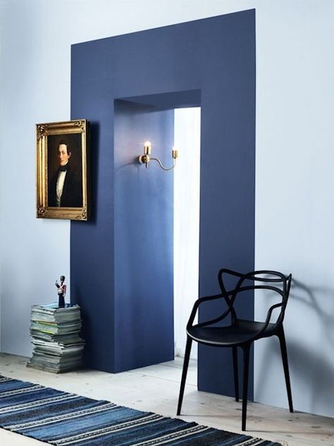 Blue Room, Decor Minimalist, Blue Walls, Making Room, Interior Paint, Wall Paint, 인테리어 디자인, Home Fashion, Colorful Interiors