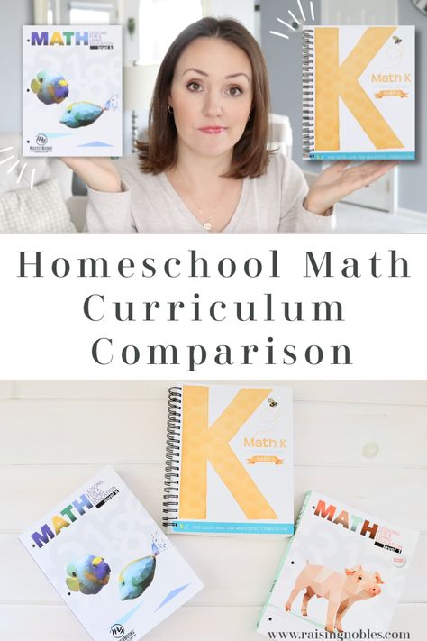 A concise and informative comparison between two very popular homeschool math curriculums; math lessons for a living education and the good and the beautiful math Kindergarten Math Curriculum Homeschool, The Good And The Beautiful Kindergarten, The Good And The Beautiful Curriculum, Learning Activities Kindergarten, Kindergarten At Home, Kindergarten Math Curriculum, Meadow Cottage, The Good And The Beautiful, Homeschool Math Curriculum