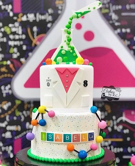 Sunday Sweets Is Blinding Me With SCIENCE — Cake Wrecks Science Party Cake, Science Cake, Science Party Decorations, Science Birthday Party Ideas, Science Themed Party, Scientist Birthday Party, Mad Scientist Birthday, Mad Science Party, Scientist Birthday