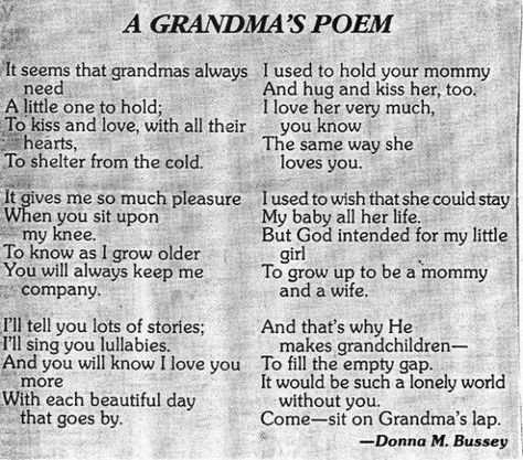 Grandkids. Awe.....how sweet 💕 Grandmother Poem, Grandma Poem, Grandparents Quotes, Grandma Quotes, Robert Allen, Grandma And Grandpa, Grandparents Day, Family Quotes, Timeline Photos