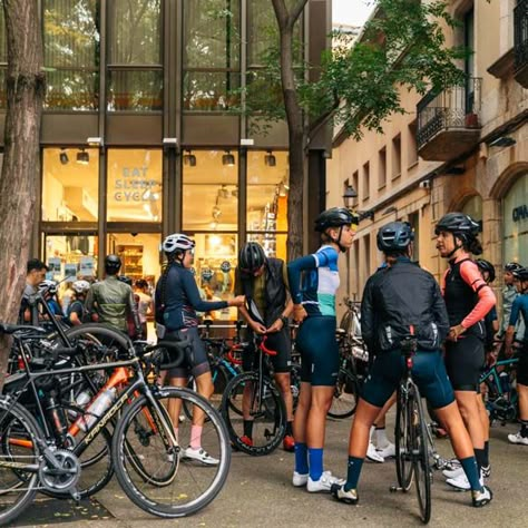 Cycling bike hire shop Girona Copyright Epic Road Rides Cycling Coffee Shop, Cycling Cafe, September Vibes, Rapha Cycling, Bike Coffee, Girona Spain, Cycling Events, Cycling City, Cycling Club