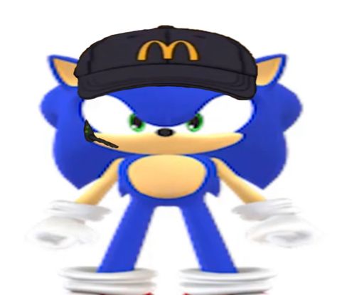 Sonic Funny Pfp, Funny Sonic Pictures, Sonic Mcdonalds, Sonic Meme, Sonic Pics, Sonic Sonic, Sonic Funny, Blue Hedgehog, Sonic 3