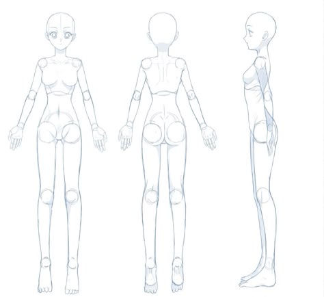 Female Drawing Side View, Body Figure Template, Front And Back Body Template, Blender Body Reference, Vtube Model Base, Body Sheet Base, Vtuber Pose Reference, Vtuber Model Base Sheet, 3d Reference Sheet