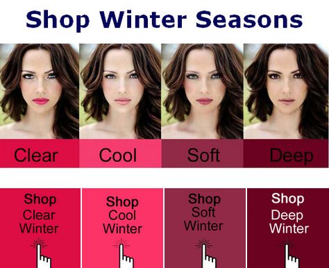 Color Analysis Winter, Winter Skin Tone, Cool Winter Color Palette, Deep Winter Palette, Deep Autumn Color Palette, Neutral Skin Tone, Deep Winter Colors, Winter Palette, Clear Winter