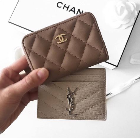 #Chanel #designer #brown #wallet #YSL #cardcase #nude Cute Wallets, Women Purse, Luxury Purses, Fancy Bags, Designer Wallets, Dior Wallet, Cute Purses, Cute Bags, Womens Purses