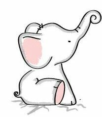 Elephant Drawing, Cute Elephant, Baby Elephant, Rock Painting, Animal Drawings, Drawing Ideas, Cute Drawings, To Draw, Elephant